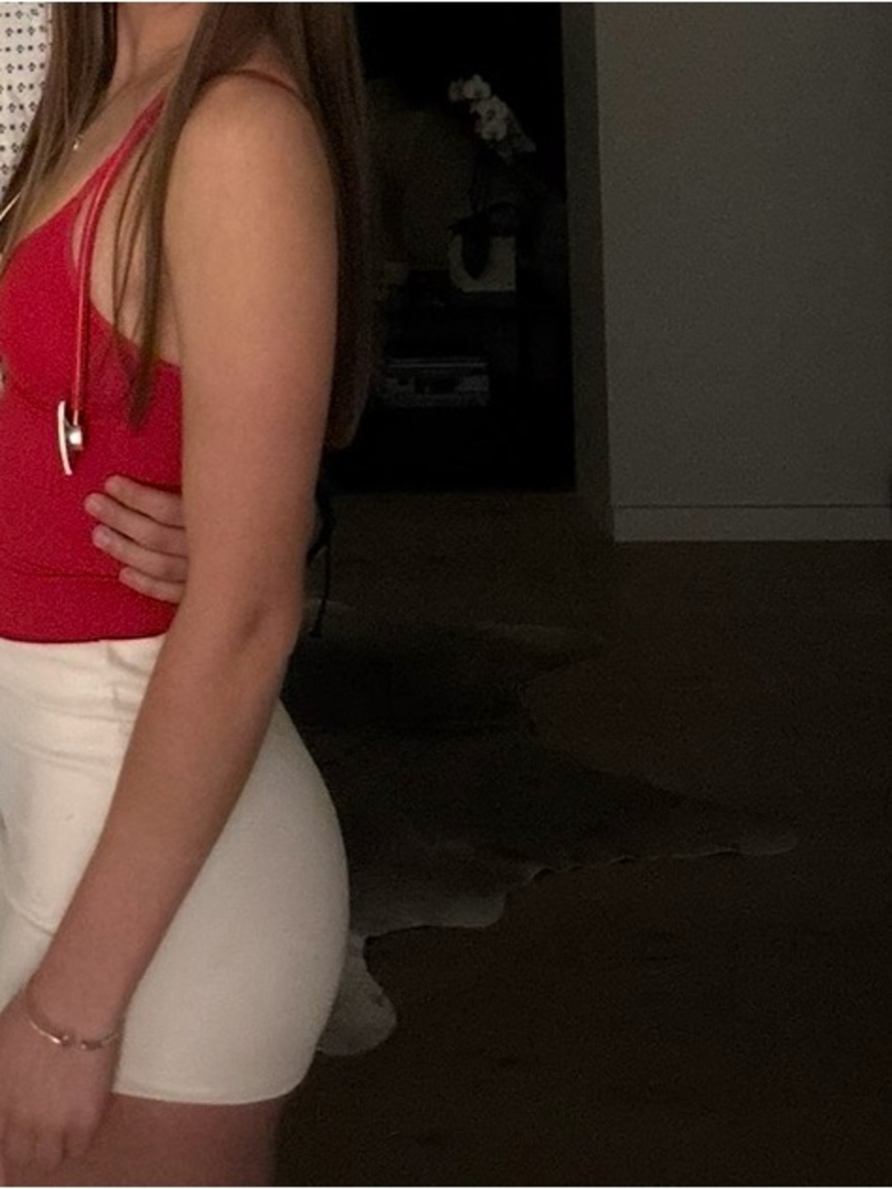 Women's High-Waist White Skirt